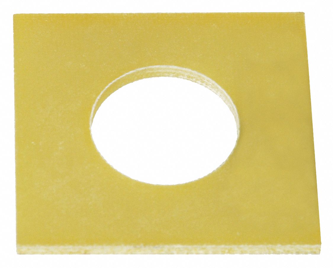 Plastic, 1 in Screw Sz, 1.016 in In Dia, 0.125 in Max Thick, 2 in Washer Lg, 2 in Washer Wd