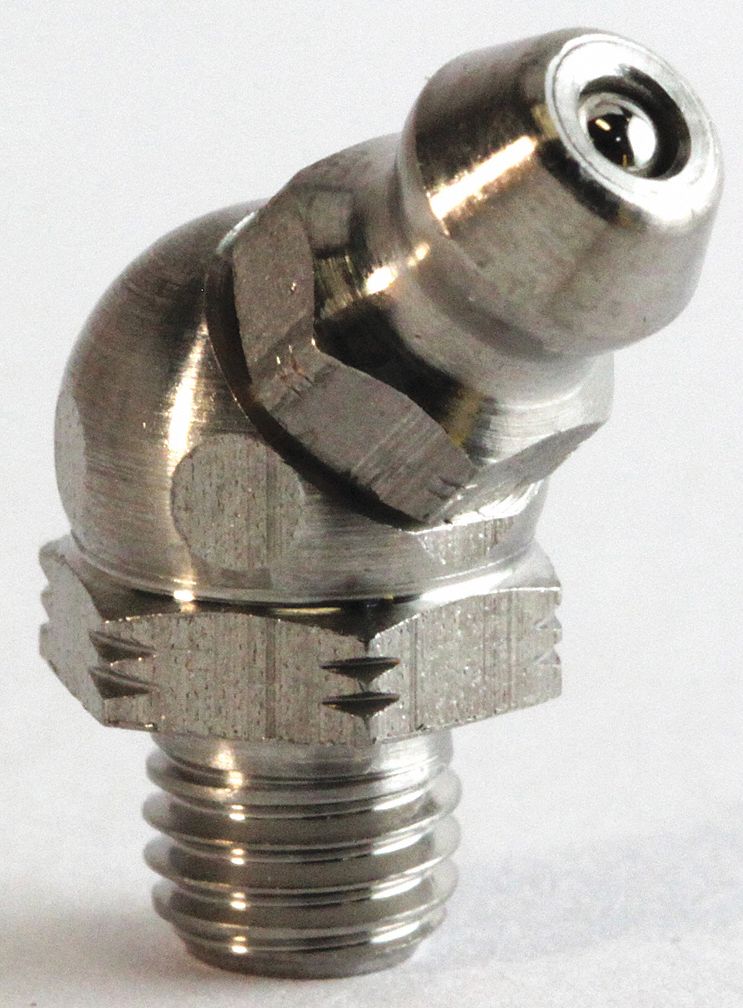 Grease Fttng Zerk 45 deg 1/4 -28 SAE-LT