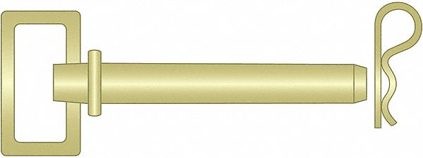 Hitch Pin Square Handle 7/8 x6-1/2 Zc