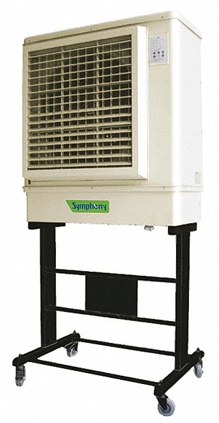 Enfriador Evaporativo Portátil Capacidad De Enfriamiento 400 A 600 Pies Cuad 3500 Pcm Hp Del Motor 12 Voltaje 115 Altura 33 12 Ancho