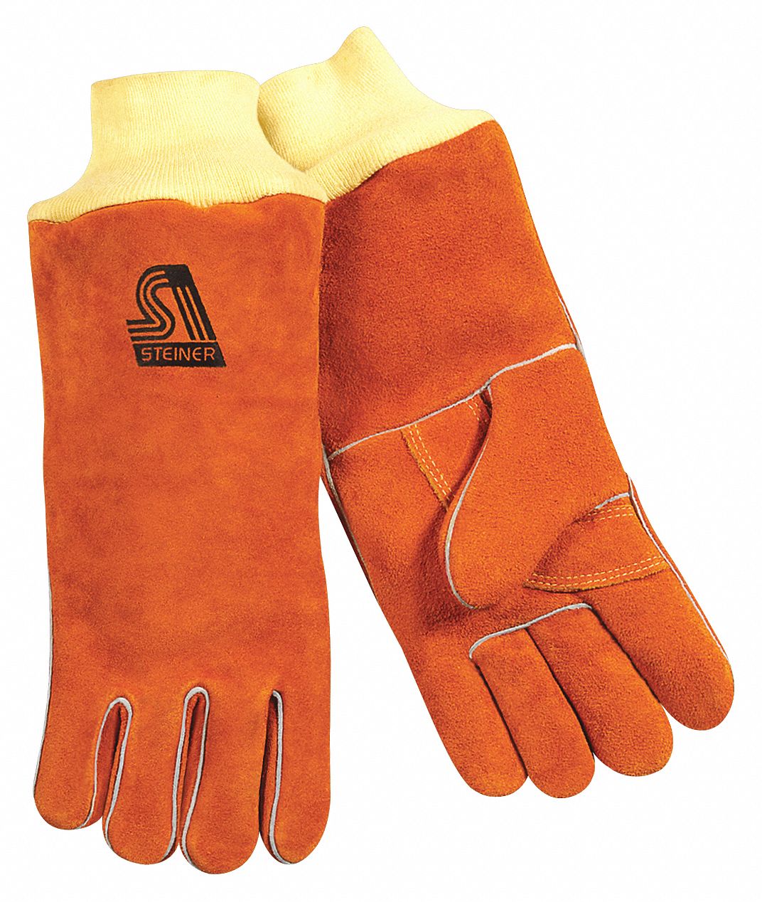 Cowhide, Stick Welding Gloves, L, PR