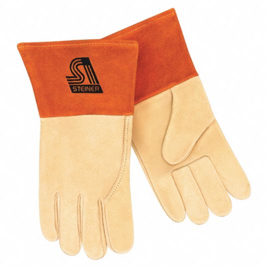 Wing Thumb, Gauntlet Cuff, MIG Welding Gloves,Kevlar(R)Sewn L,PR ...