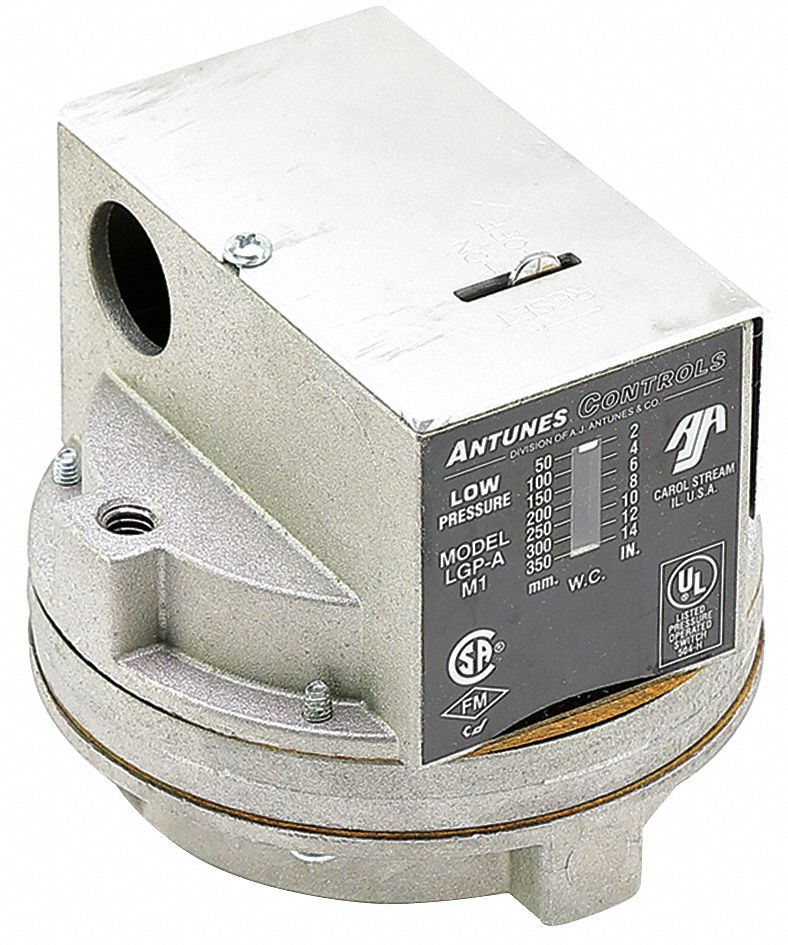 Pressure Switch, 2" to 14": For LPG-A, Fits Antunes Controls Brand, 803112502