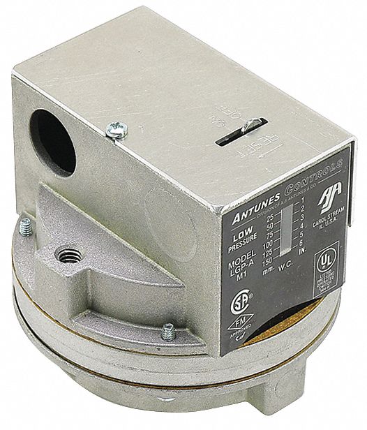 Pressure Switch,  Fits Brand Antunes Controls,  For Use With Mfr. Model Number LPG-A