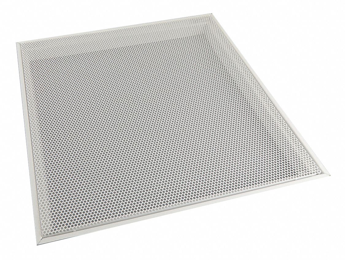 Grille, 22" x 22", Perforated: Fits Titus Brand