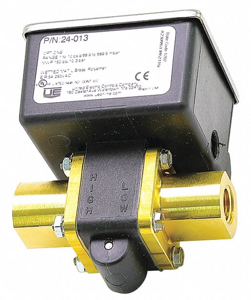 United Electric B54S-14076 Pressure Switch 0-225F 5A 480VAC 