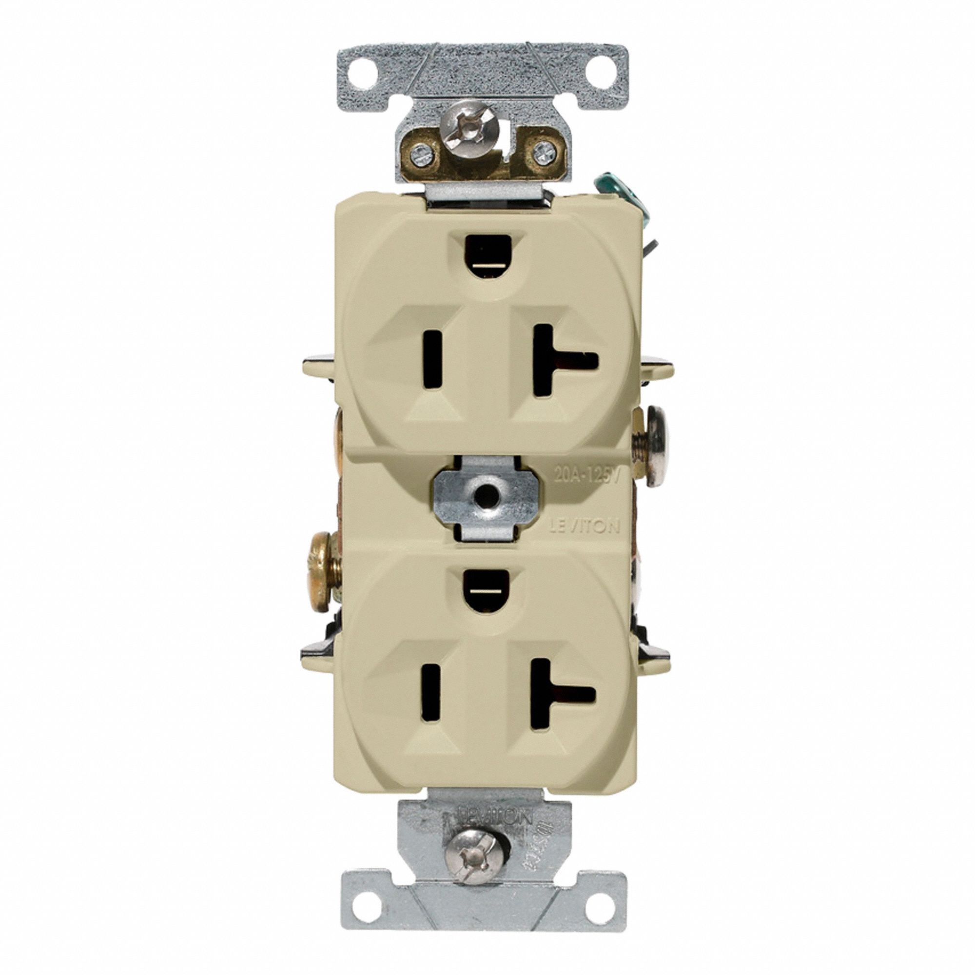 Duplex Outlet Ivory 20A 125V
