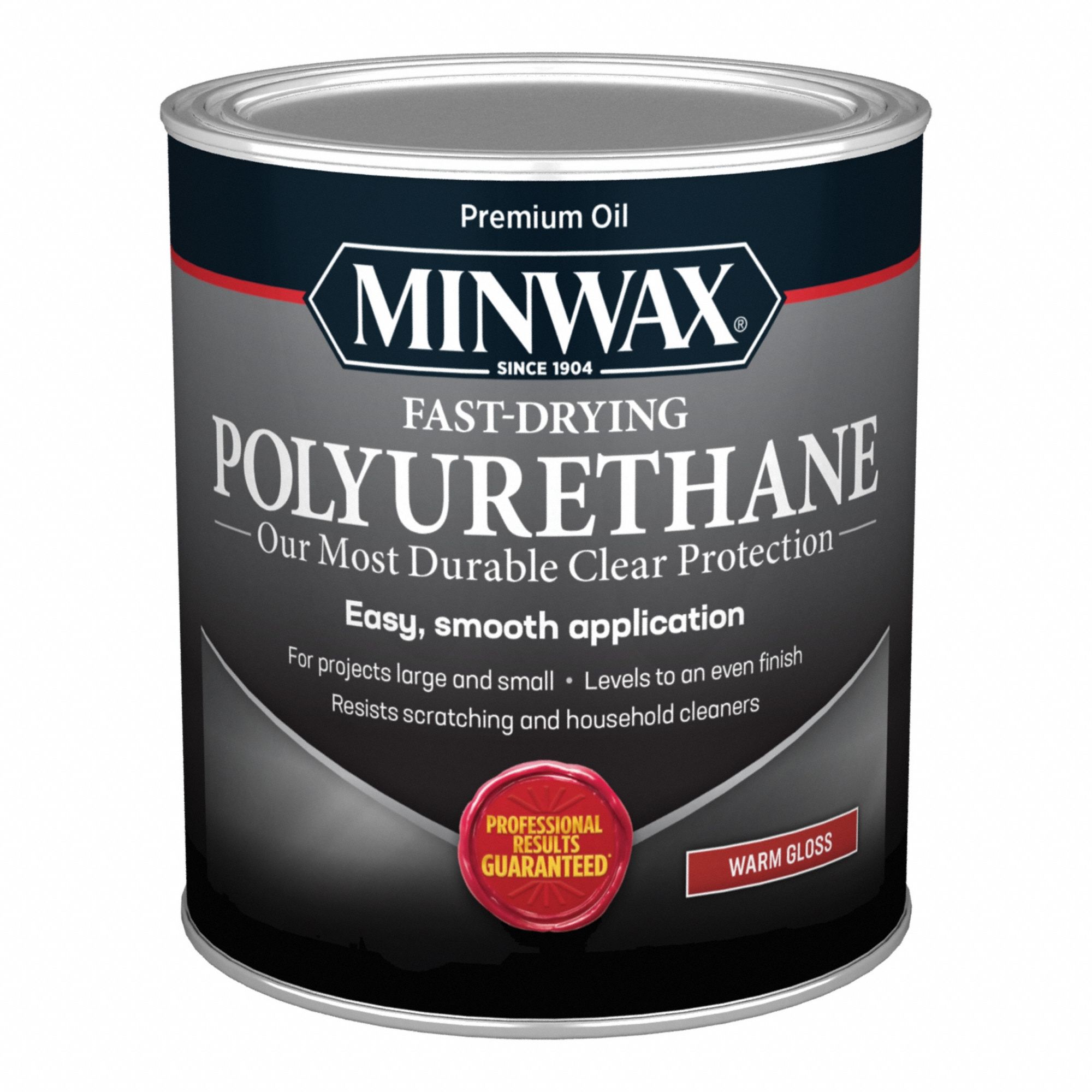 Finish: Varnish, Interior, Oil, 1 qt Container Size, Wood, Gloss, Clear, Clear, Minwax