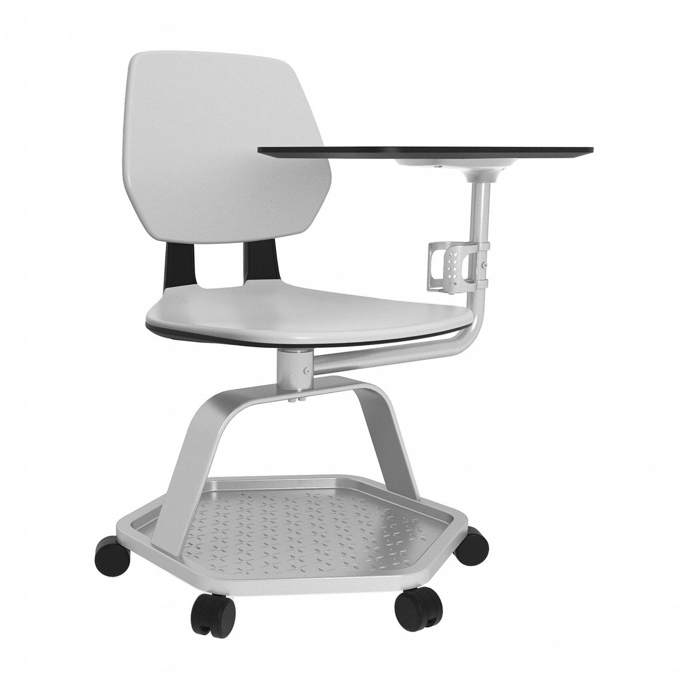 Chair with Desk: 33 1/4 in, Configurable, 31 1/2 in Overall Wd, 26 in Overall Dp
