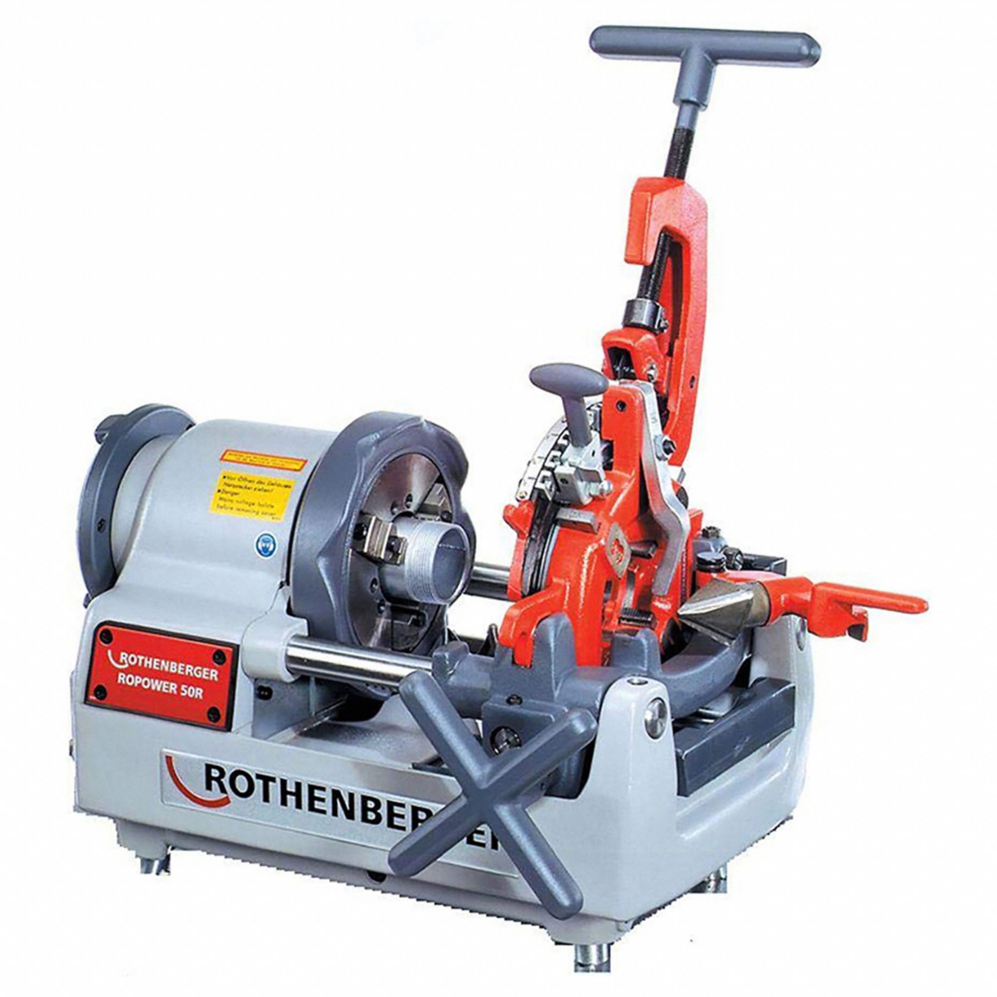 ROTHENBERGER Portable Pipe Threading Machine: Ropower 50R, For 1/2 in to 2  in Pipe, 1 hp, 1 Speed