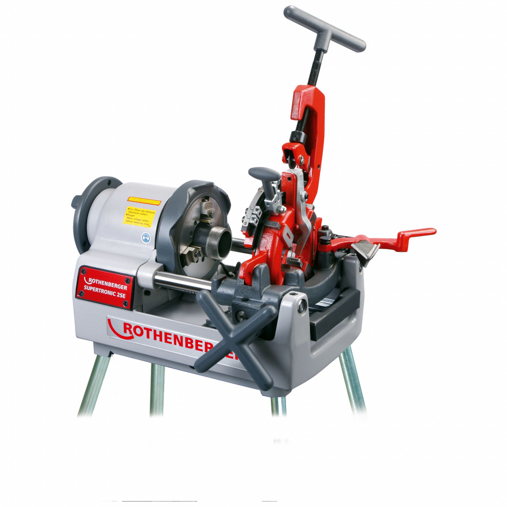 ROTHENBERGER, Supertronic 4SE, For 1/2 in to 4 in Pipe, Portable Pipe  Threading Machine - 4ETA1