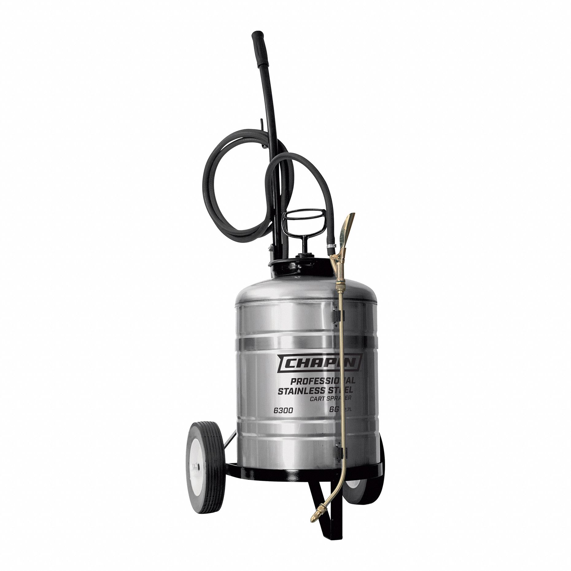 CHAPIN 6300 Cart Sprayer,6 gal.,Stainless Steel 3XL41