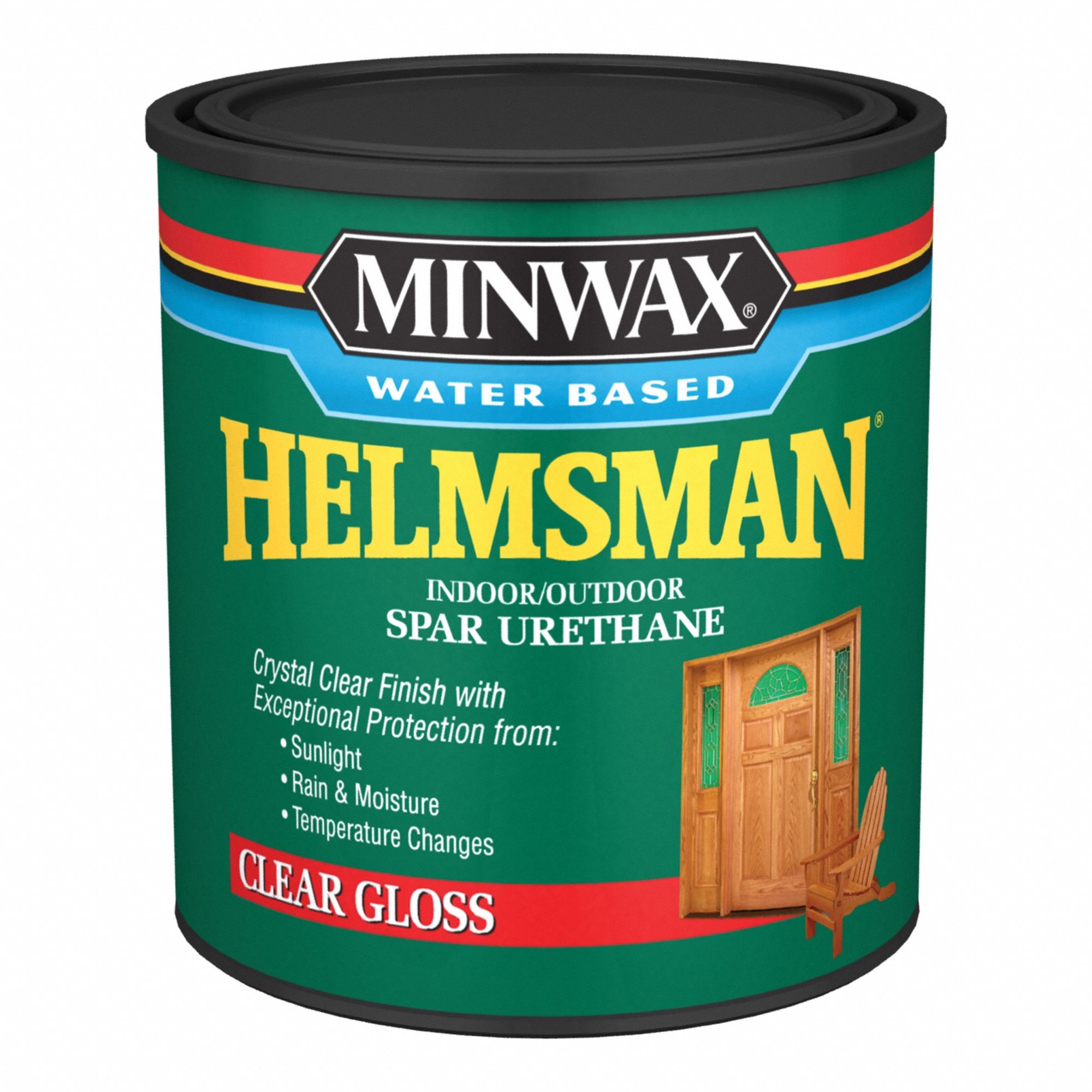 Finish: Varnish, Exterior/Interior, Oil, 32 fl oz Container Size, Wood, Gloss, Clear, Clear