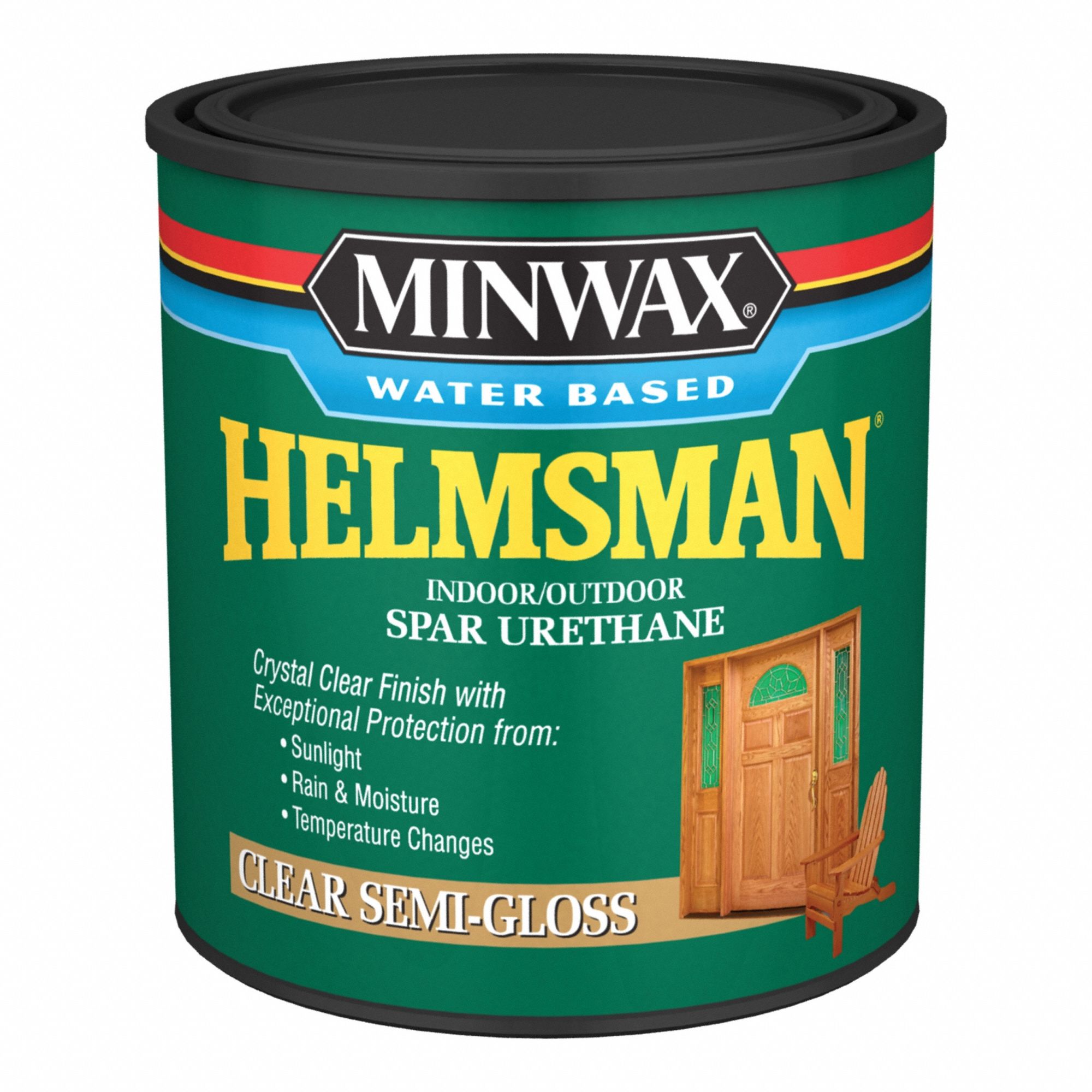 Finish: Varnish, Exterior/Interior, Oil, 32 fl oz Container Size, Wood, Semi-Gloss, Clear