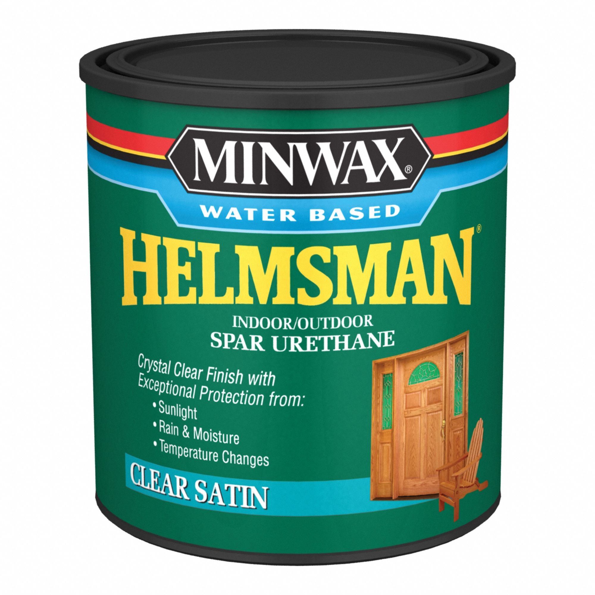 Finish: Varnish, Exterior/Interior, Oil, 32 fl oz Container Size, Wood, Satin, Clear, Clear