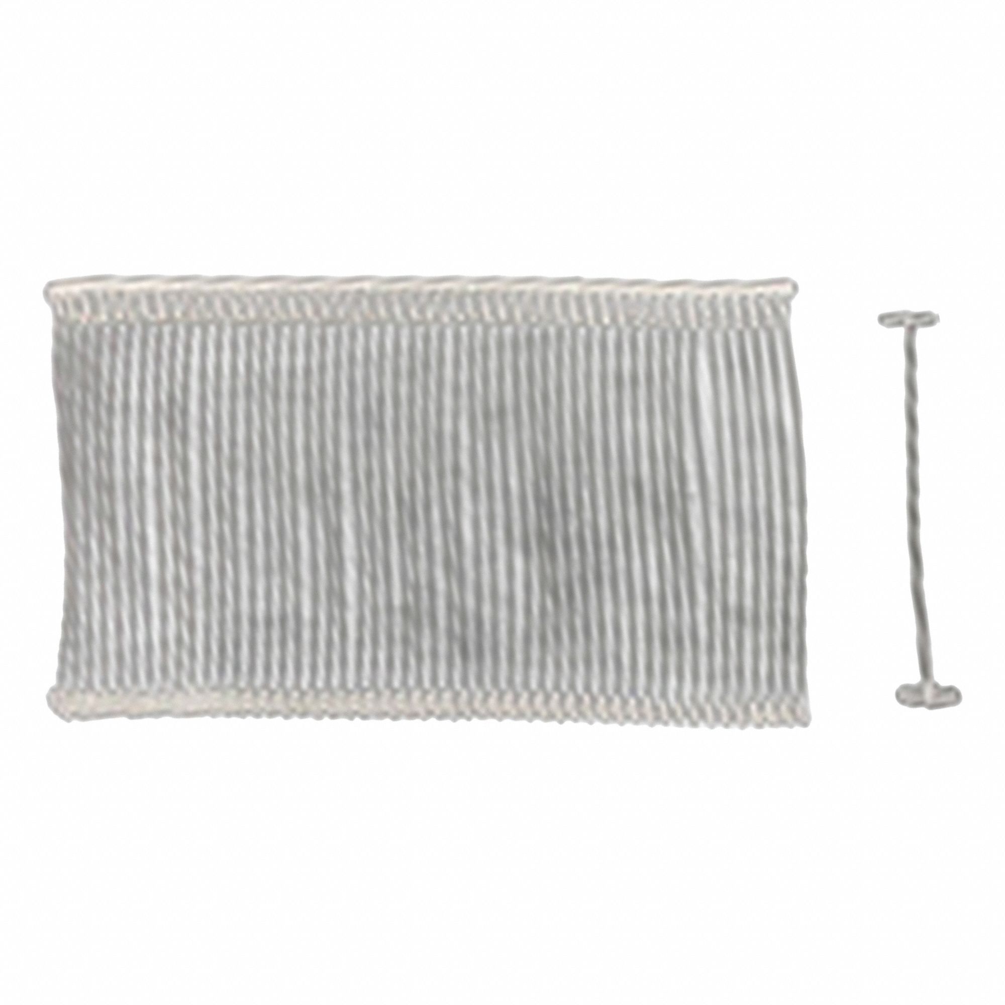 Tag Fastener: Straight, Clear, 1 in Overall Lg, Plastic