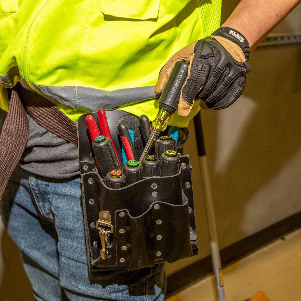 KLEIN TOOLS FastenerHolding Nut Driver Set SAE, 6 3/4 in to 7 5/16 in, 3 in Shank Lg 2RKR9