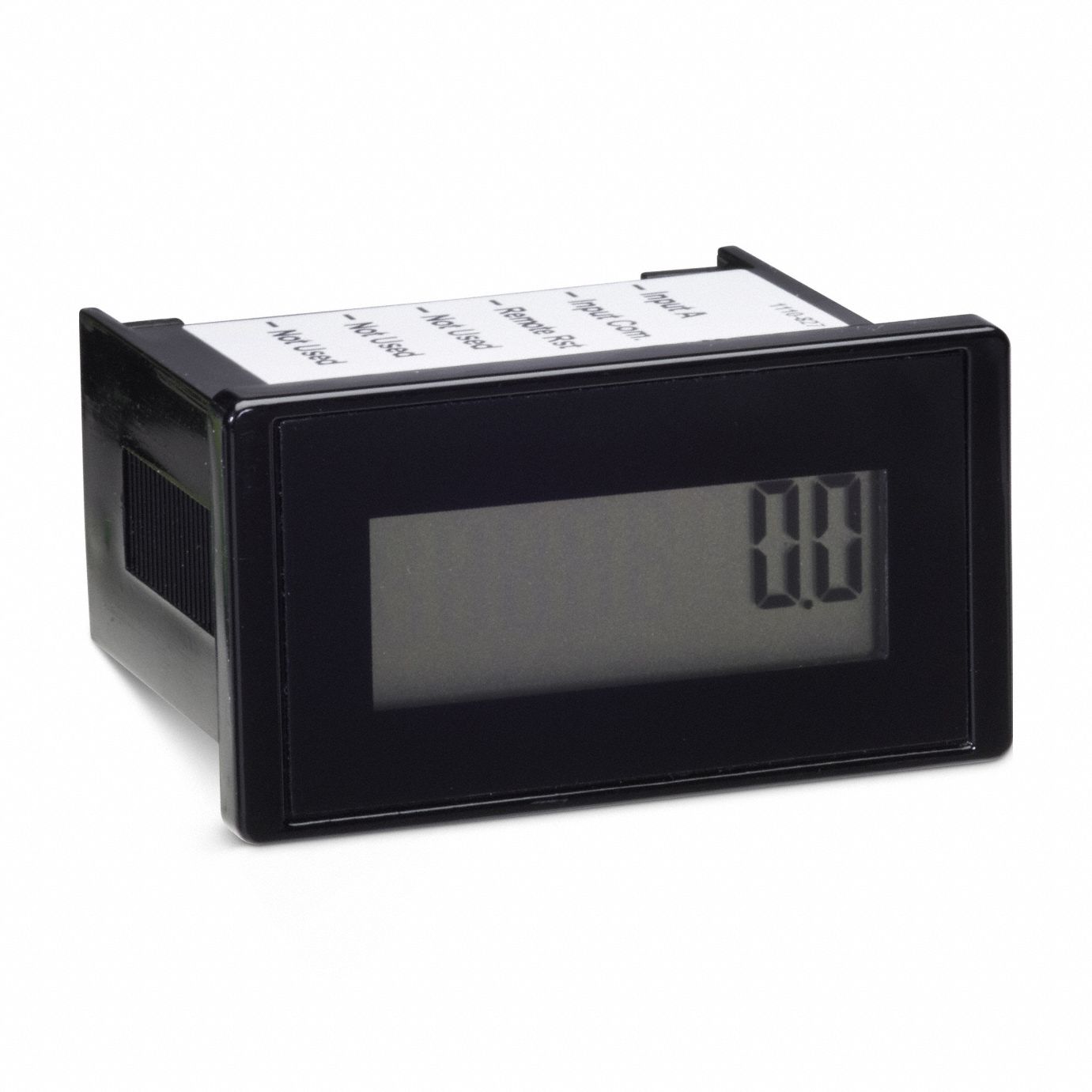 Hour Meter: Hour Meters, Front Panel Mounting, Digital, 1 1/8 in x 2 in, 3 V DC – 30 V DC