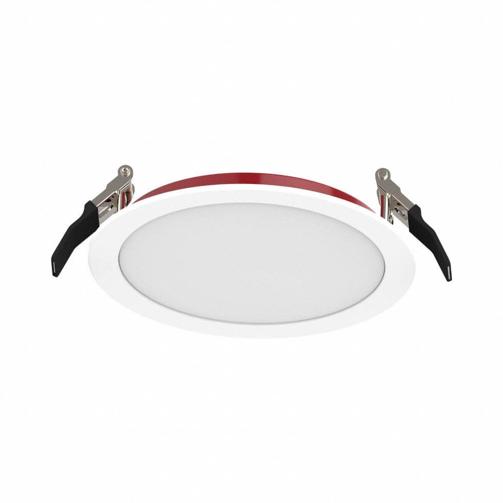 Fire-Rated Down Lighting: 6 in Dia, 1, 200 lm, 2700K/3000K/3500K/4000K/5000K, 14 W, 120V AC