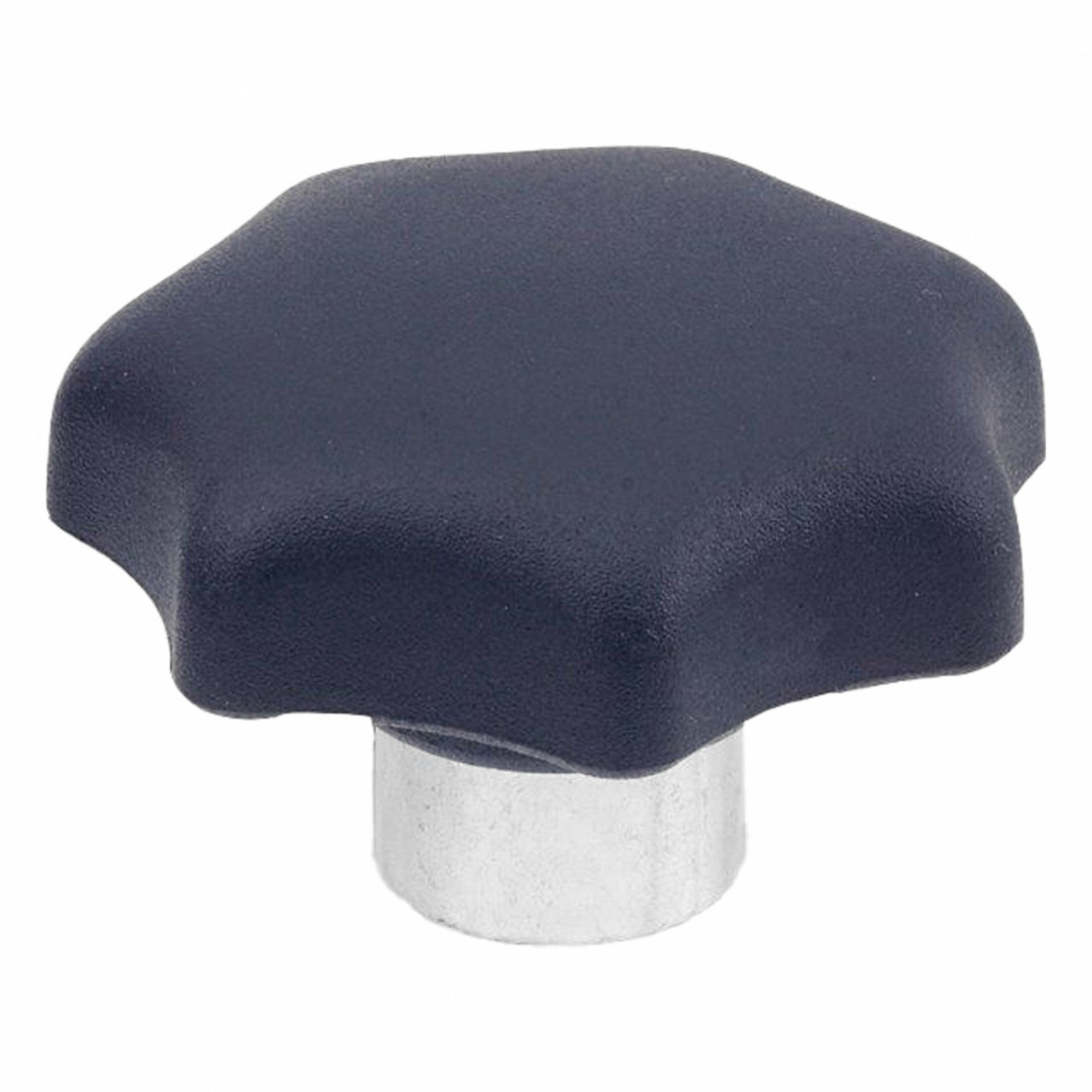 JW WINCO, 7 Point, Plastic w/ Steel Thread, Plastic Hand Knobs with