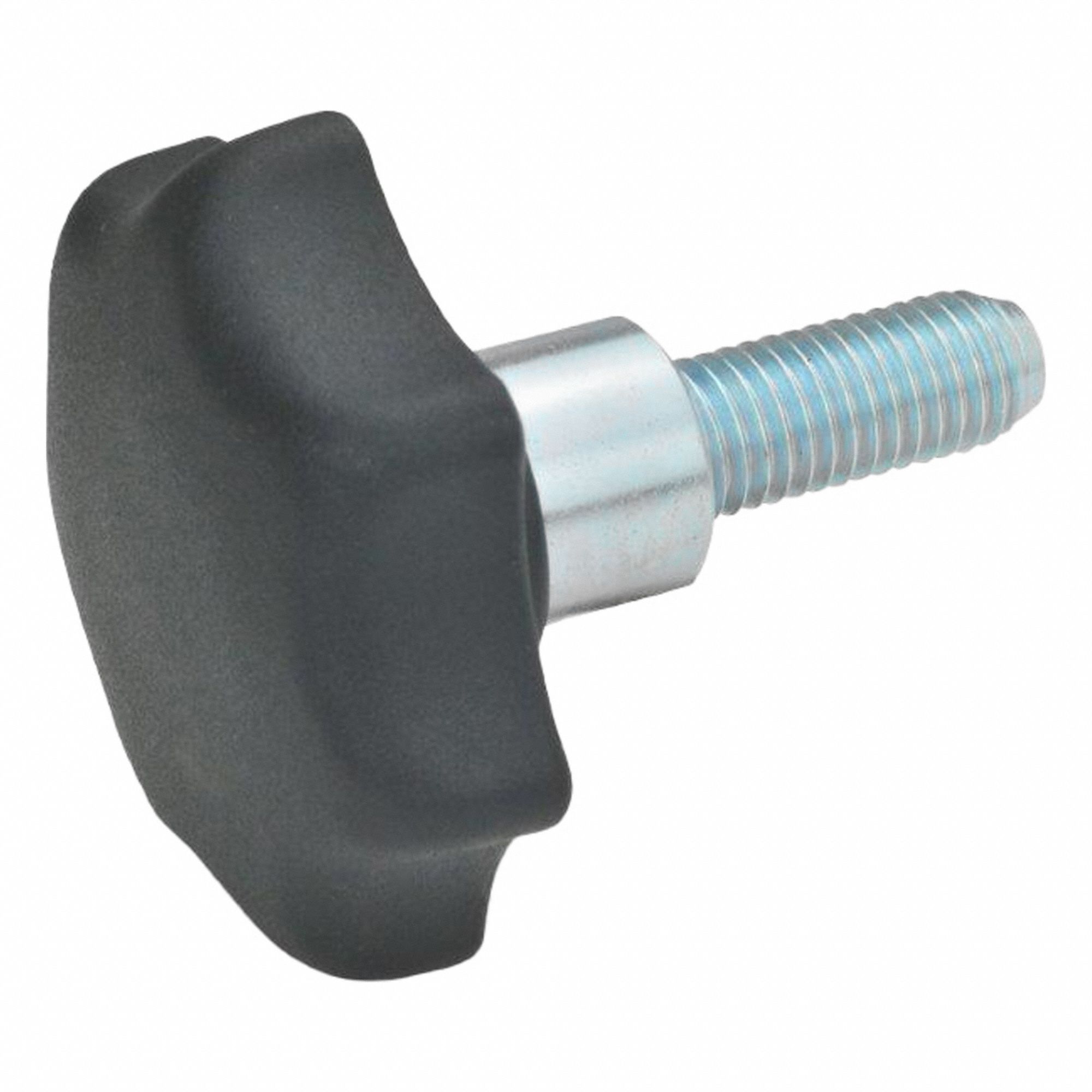 JW WINCO, 7 Point, Plastic w/ Steel Thread, Hand Knobs; Star Knobs