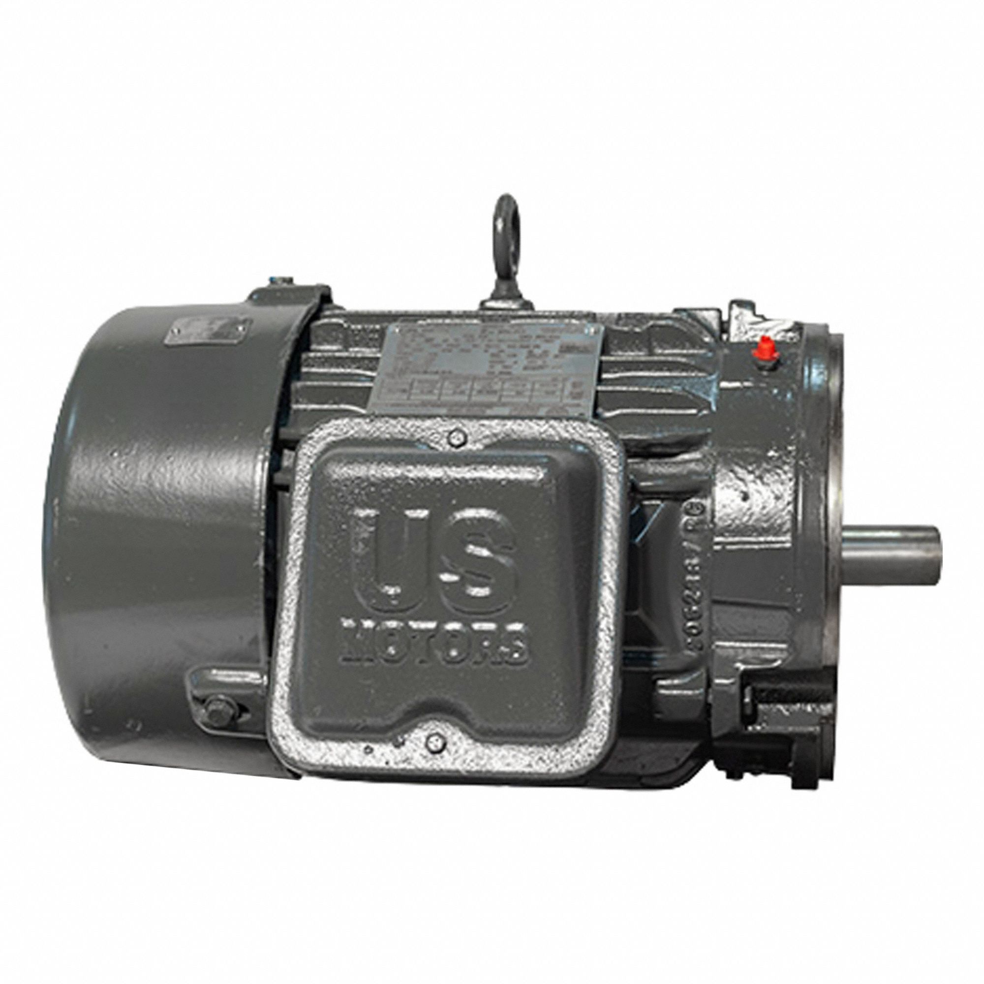 U.S. MOTORS Motor: Flange Mount, Totally Enclosed Fan Cooled, 15 hp, 460V AC, 1,800 RPM (MPN HT44). Key specifications — Brand: U.S. MOTORS; Nameplate Voltage @ 60 Hz: 460V AC; Full Load Current @ 60 Hz: 36.0/18.0 A; Nameplate RPM @ 60 Hz: 1,800 RPM; Motor Enclosure: TEFC.