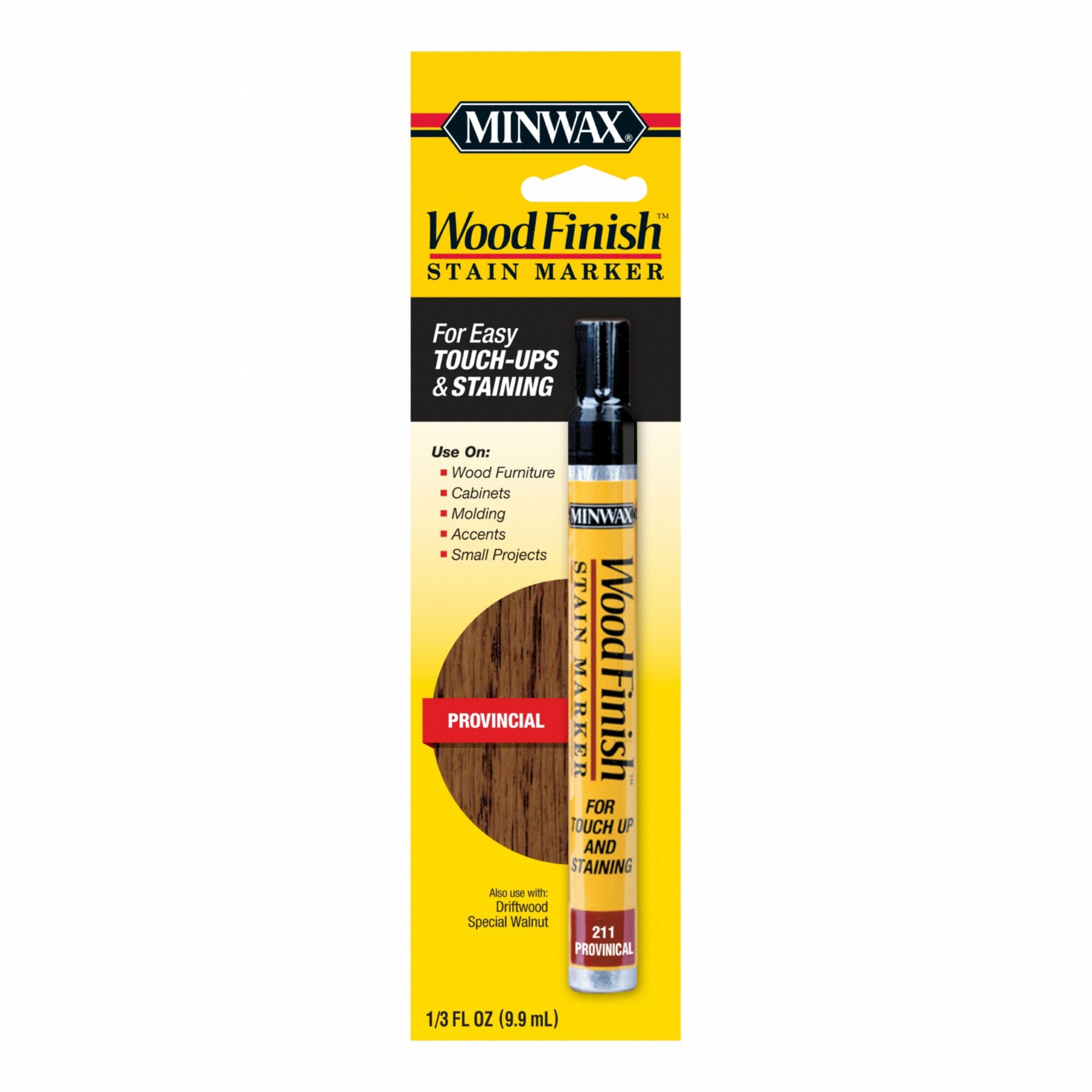 Wood Repair Marker: Wood Repair Marker, Oil, 1 Container Size, Wood, Provincial, Minwax