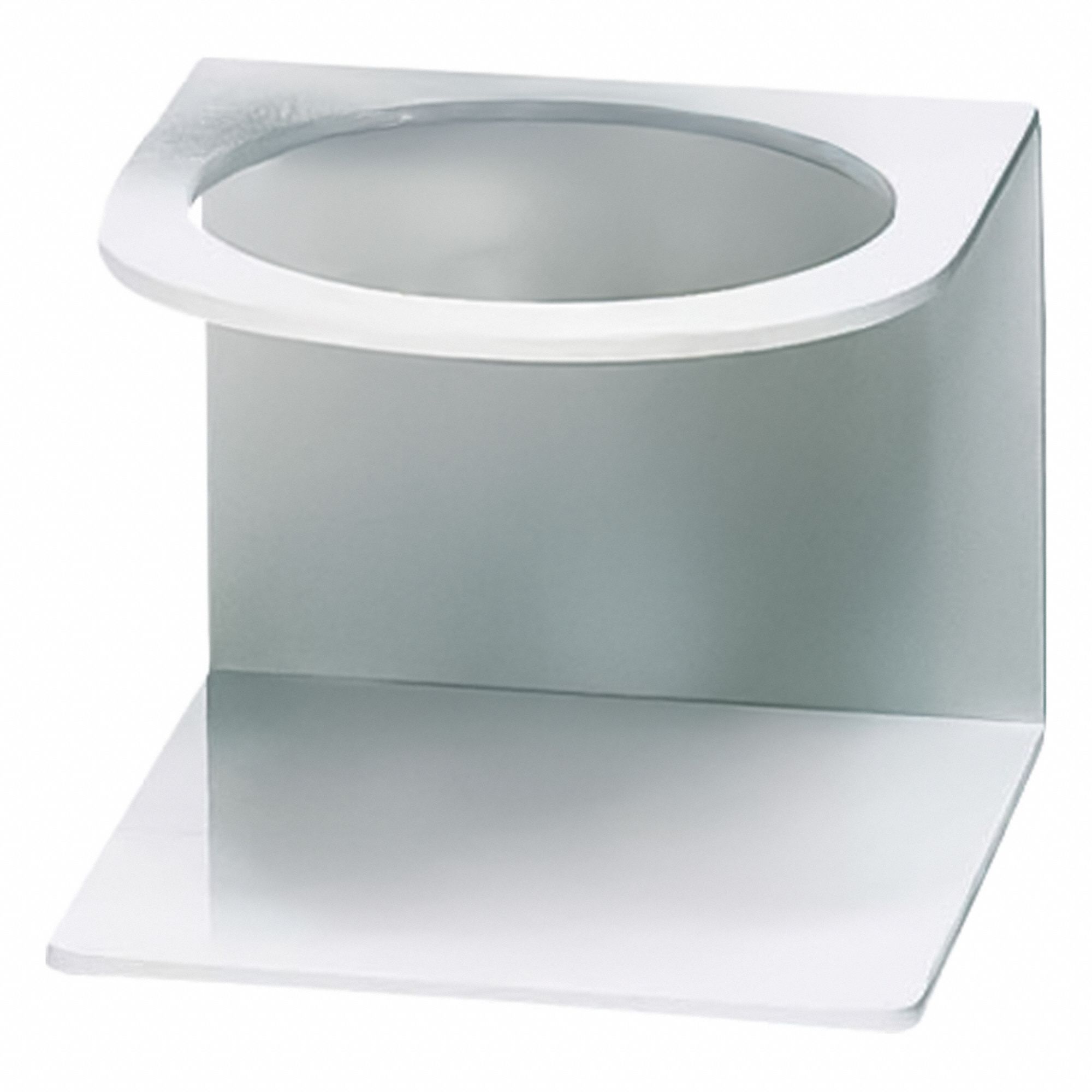 Bottle Holder: 4 1/8 in Overall Wd, 4 1/8 in Overall Ht, 3 1/4 in Overall Lg, PVC, White (MPN 63526-40). Key specifications — Material: PVC; Color: White; Product Type: Bottle Holder; Holding Capacity: 500mL Bottle; Brand: COLE-PARMER.