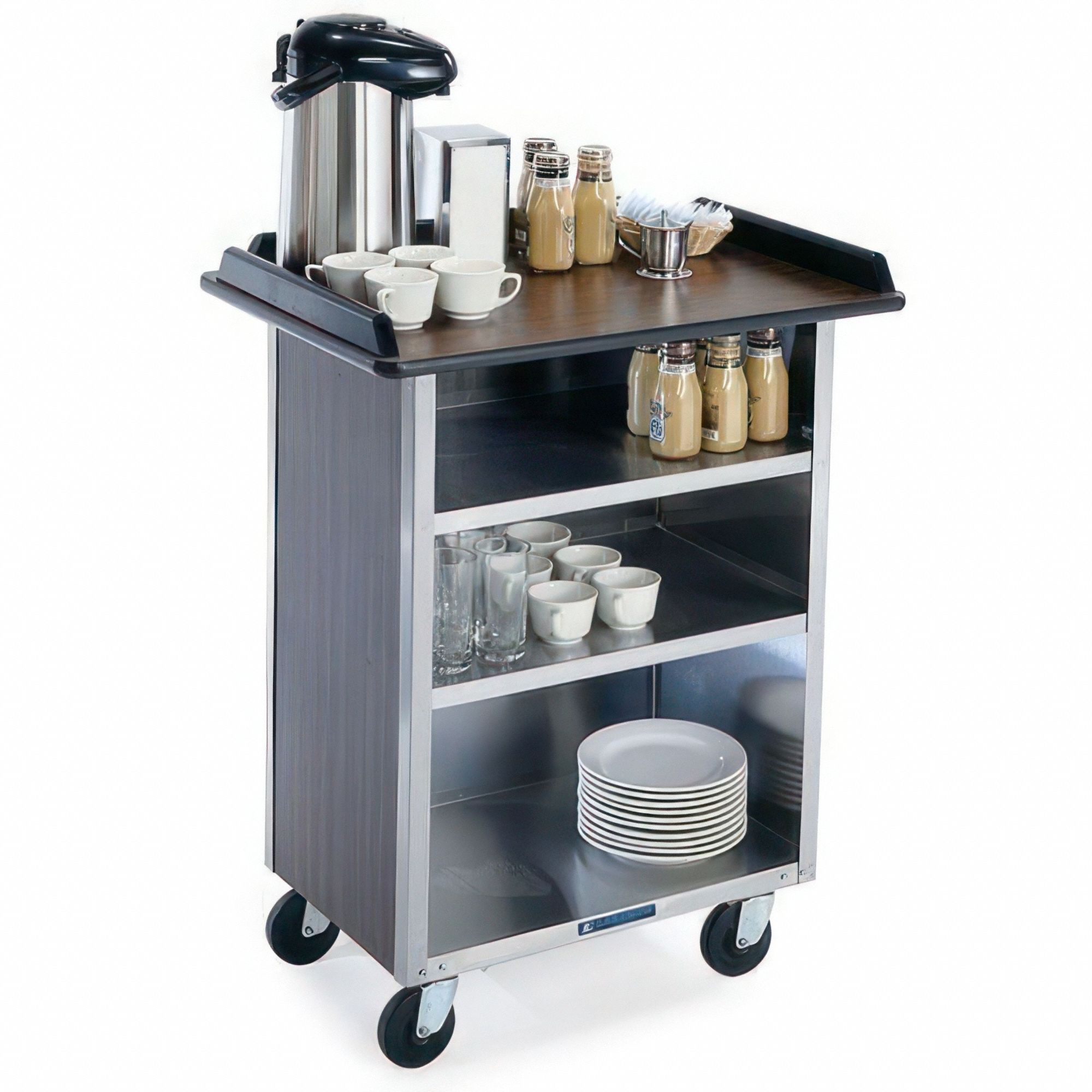 Beverage Service Cart Stainless Steel