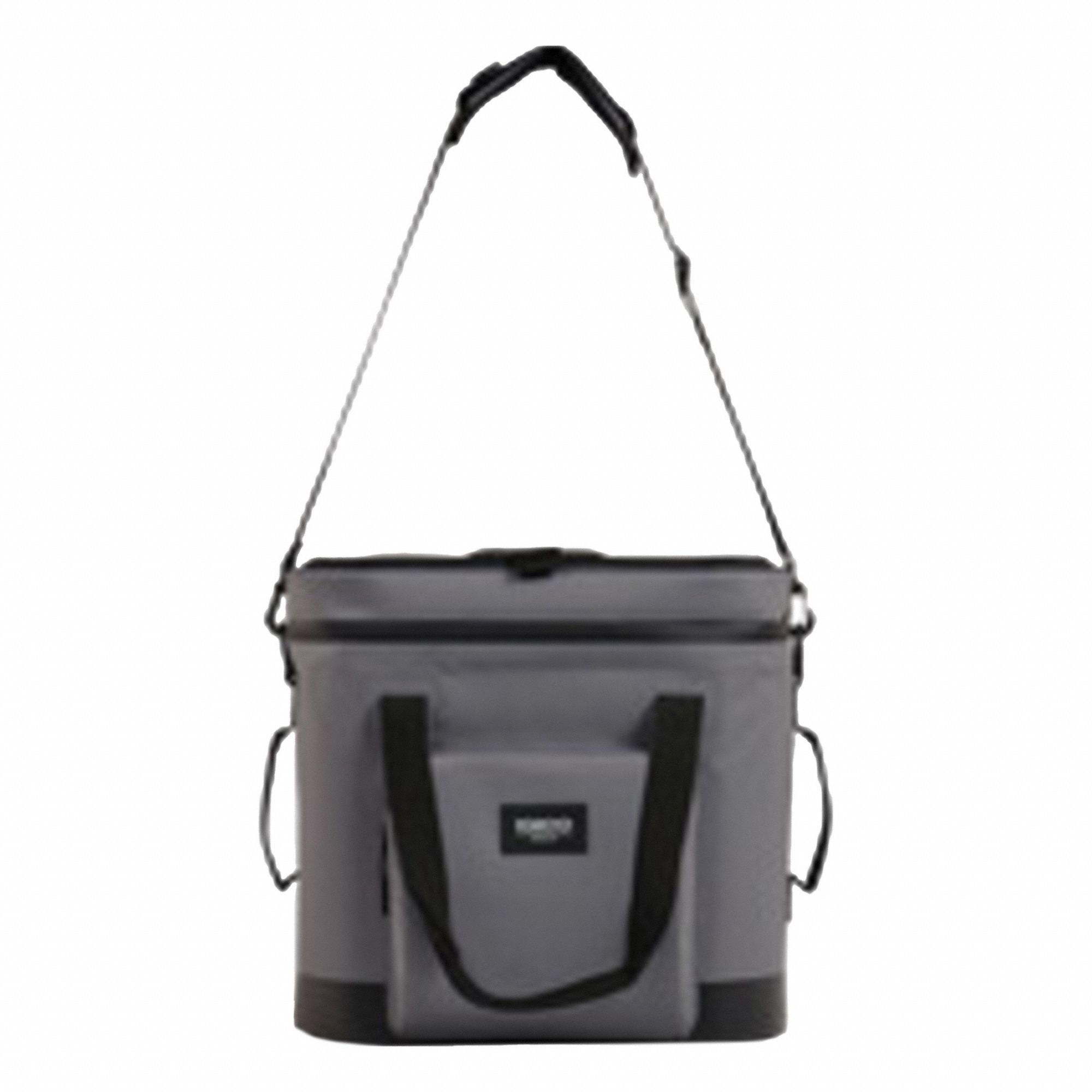Soft Sided Cooler: Duffle Bag Bag, Gray, 360 oz Capacity, 30 Cans, 17 1/2 in Overall Lg