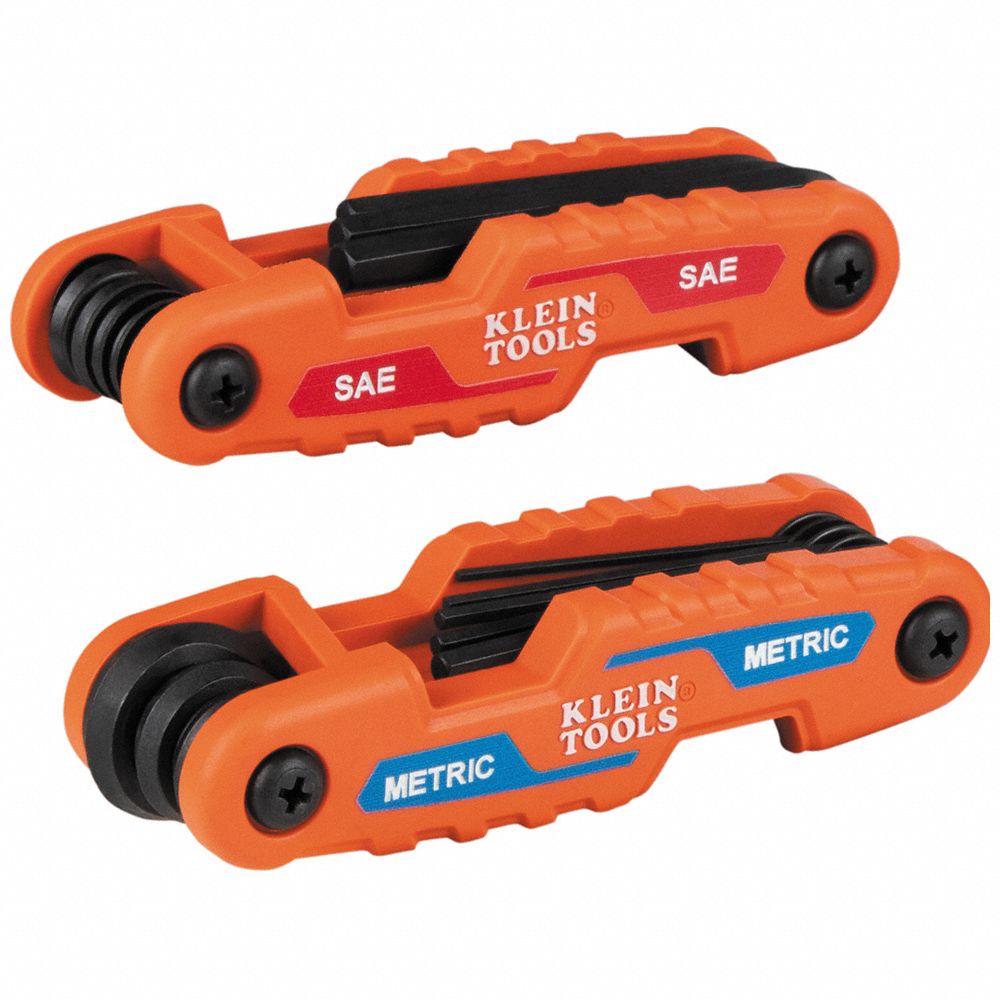 Hex Key Set Compact Folding SAE/Metric