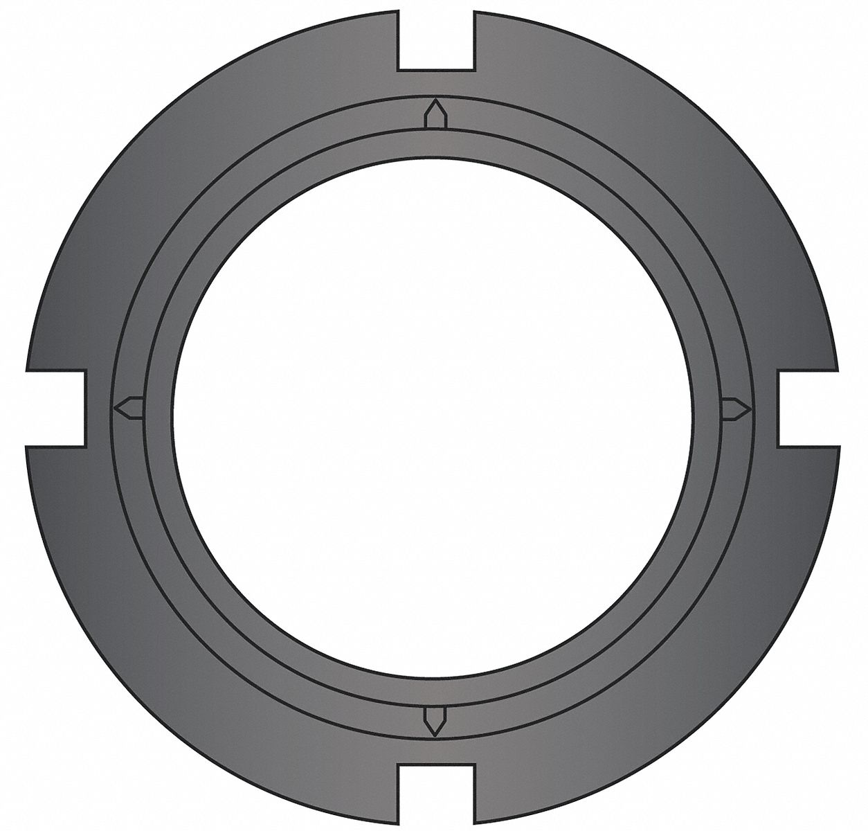 Bearing Locknut 3.137-12x0.604 Steel