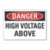 Danger: High Voltage Above Signs