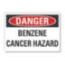 Danger: Benzene Cancer Hazard Signs