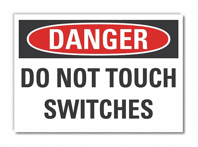  Machine & Operation Danger Label: Polyester, Adhesive Sign Mounting, 7 in x 10 in Nominal Sign Size