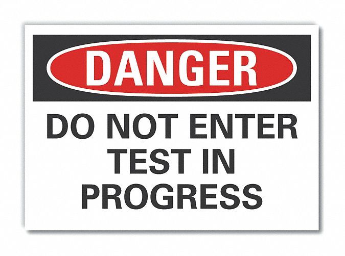  Authorized Personnel Danger Label: Polyester, Adhesive Sign Mounting, 5 in x 7 in Nominal Sign Size