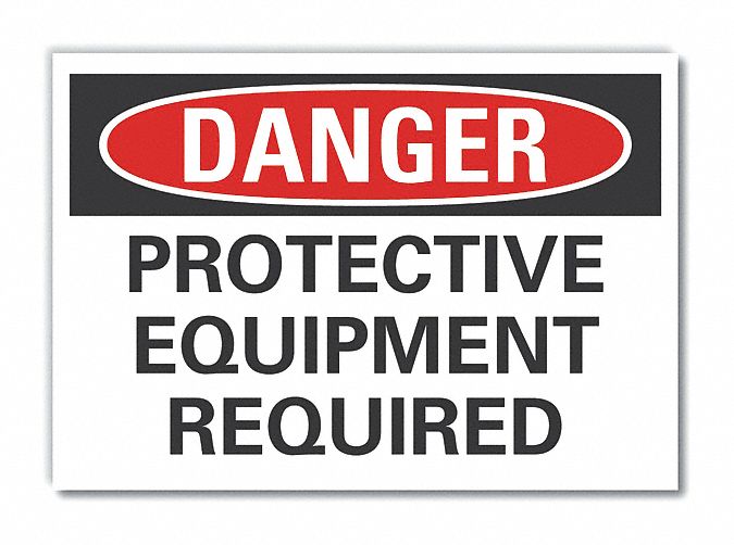  Ppe  Danger Reflective Label: Reflective Sheeting, Adhesive Sign Mounting, Engineer Grade, Danger
