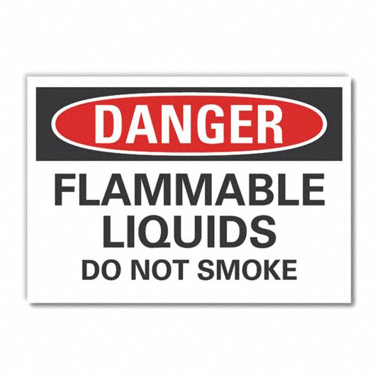 flammable liquid signs