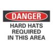 Danger: Hard Hats Required In This Area Signs