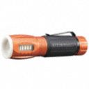 General Purpose LED Handheld Flashlight, Aluminum, Maximum Lumens Output: 235, Black, Orange