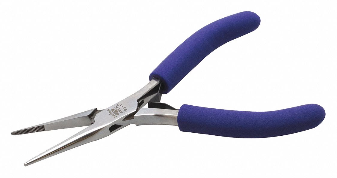 Pliers Chain, Nose, 5", Long Serrated