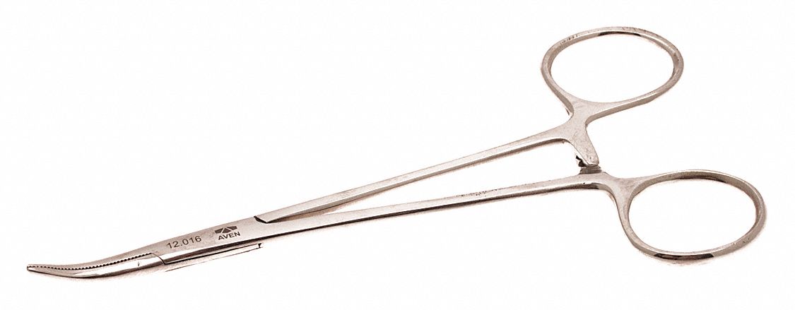 Hemostat Curved Serrated Jaws, 5"