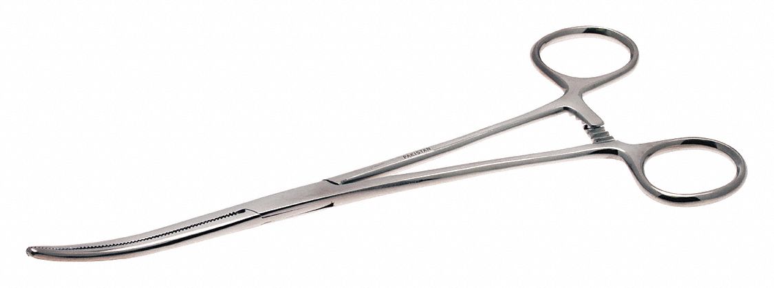 Hemostat Curved Serrated Jaws, 8"