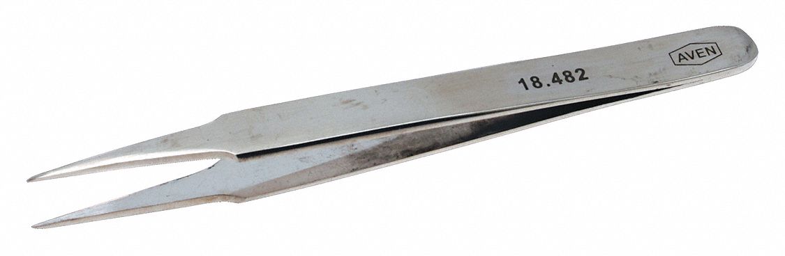 Tweezers, Tapered, 4-1/4"