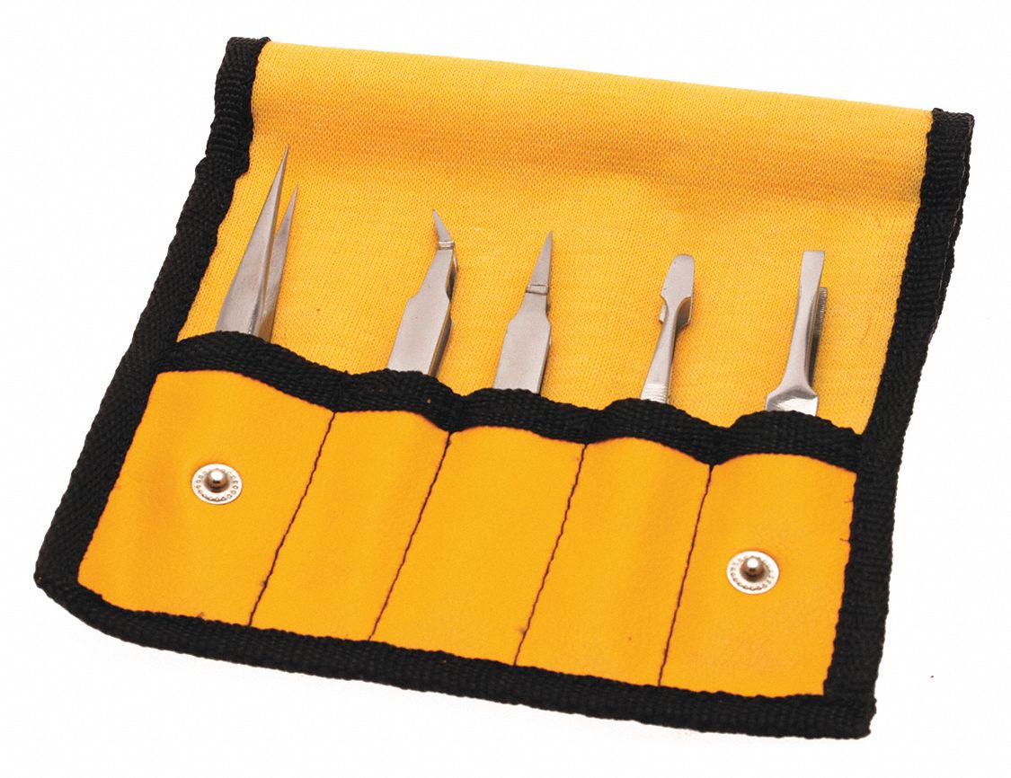 Tweezers, 5pcs., Plastic