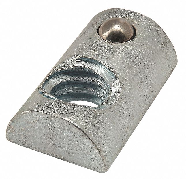 Roll In T-Nut W/Ball / Spring 10S 1/4-20