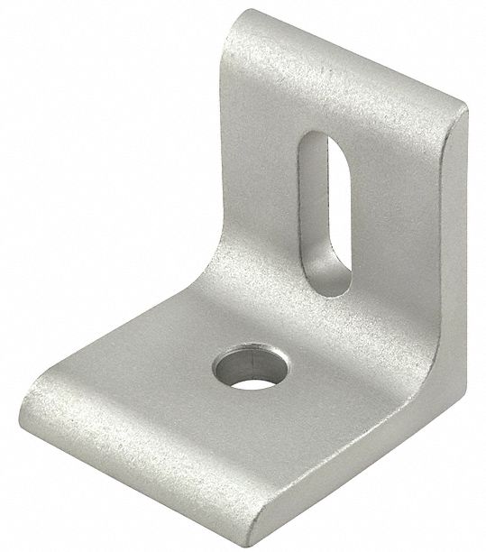 InsideCrnrBrckt, Alum, Slvr, 1-1/2x1-1/2in