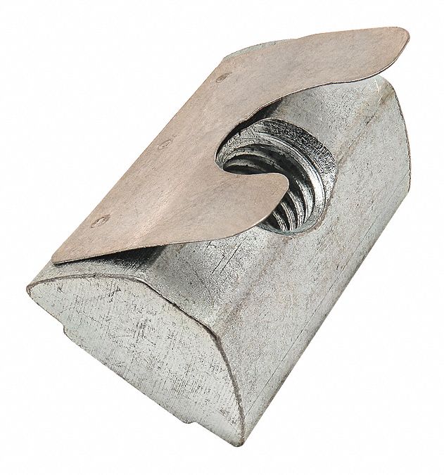 Roll In T-Nut W/Spring Leaf Sa M6