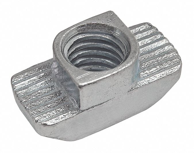 Drop In T-Nut M6 Slot8 Zinc Plated Steel