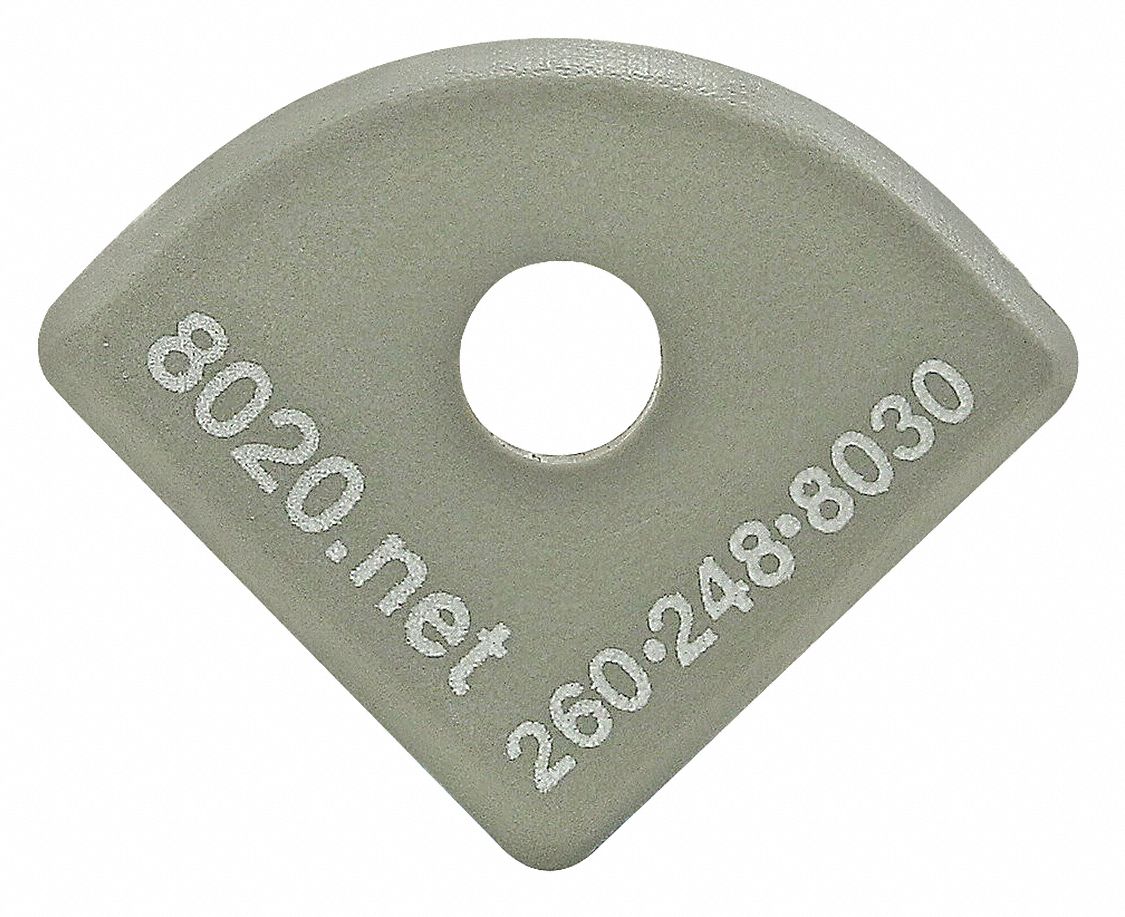 End Cap Gray W/Push-Ins 1517